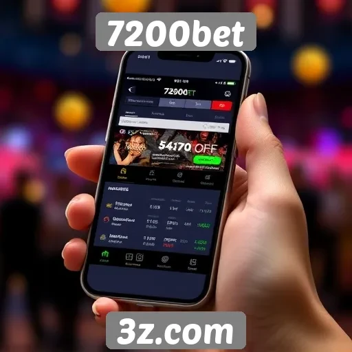 Funcionalidades do aplicativo móvel da 7200bet